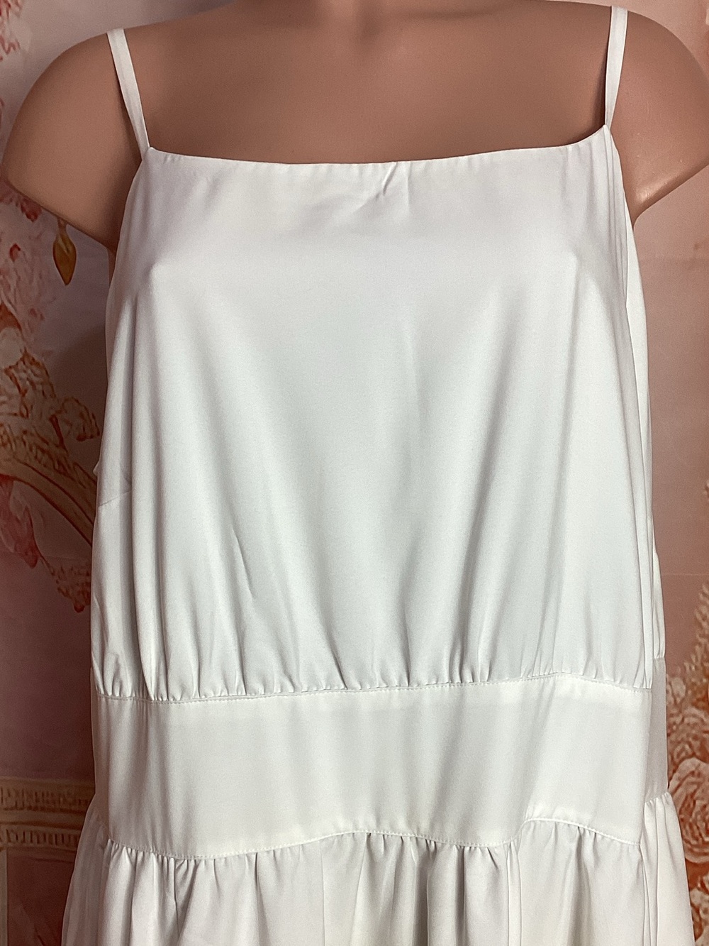 White to Lime Ombre Spaghetti-Strap Maxi Dress - Picture 2 of 15